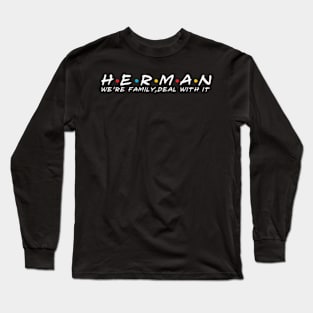 The Herman Family Herman Surname Herman Last name Long Sleeve T-Shirt